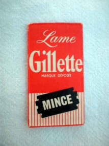 Lame de rasoir GILETTE Mince fabrication française
