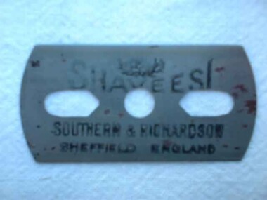 Lame de rasoir SHAVEESL Soutern & Richarson Sheffiels England
